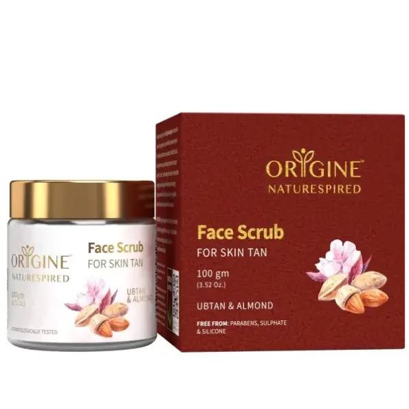 Origine Naturespired Tan Removal Face Scrub With Ubtan, Almond & Olive, 100gm, Herbkart8t771xrfzFspNL.webp,