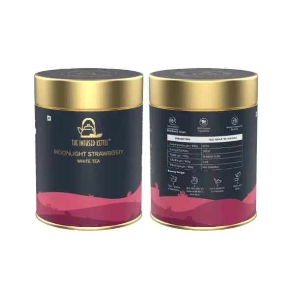 The Infused Kettle Premium Moonlight Strawberry Tea - 50gm available on Herbkart