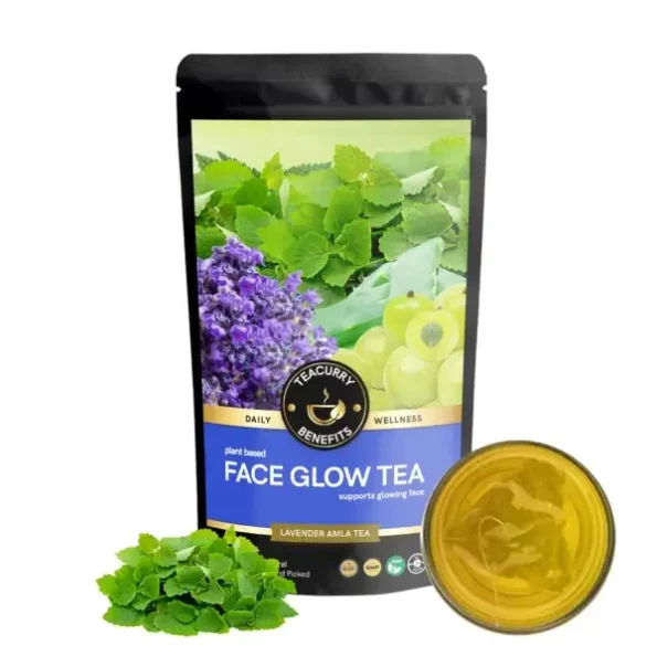 Teacurry Face Glow Tea (2 Month Pack, 200 Gram), Herbkart8t7610hUXxXvIL.webp,