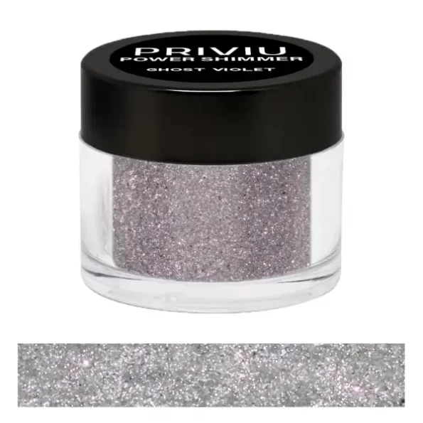 Priviu Power Shimmer Metallic Eye Makeup Loose Glitter Eyeshadow Powder, 25 Ghost Violet, 3g available on Herbkart