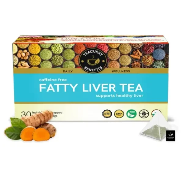 Teacurry Fatty Liver Tea (1 Month Pack, 30 Tea Bags) available on Herbkart