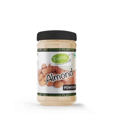 T-stopez-Purity For Surety Whole Unblenched Skinned Almond Powder | Badam Powder, Unsweetened, Organic, 200g