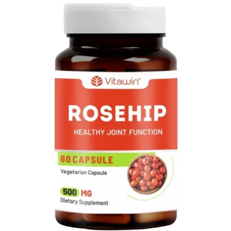VitaWin Rosehip For Joint Support, Natural Herbal, 500 mg, Veg - 60 Capsules Nutrition Supplement