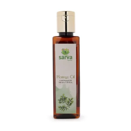 Sarva by Anadi 100% Pure Moringa Oil | Cold Pressed & Natural | Nourishing, Strengthening, Anti-Dandruff, Hair Growth, Adds Shine, Prevents Split Ends, Moisturizes Skin, Anti-Aging