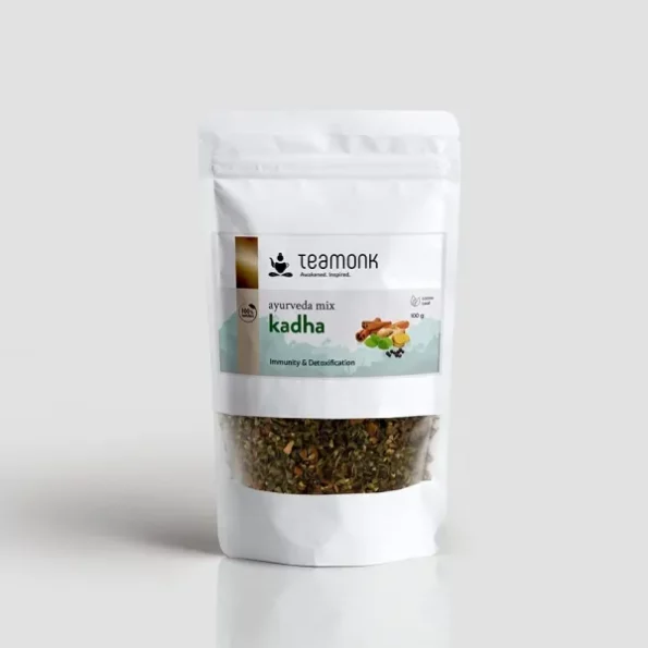 Teamonk Kadha Caffeine Free Herbal Infusion Tea Leaves (50 Cups) - 100 g, Herbkart8t741qsPAhUPEL.webp, Herbkart8t741qsPAhUPEL