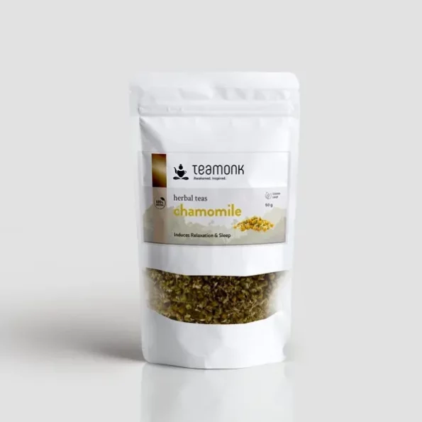 Teamonk Chamomile Buds Caffeine Free Herbal Infusion Tea Leaves (25 Cups) - 50 g, Herbkart8t741tc20PBtr20L.webp, Herbkart8t741tc20PBtr20L