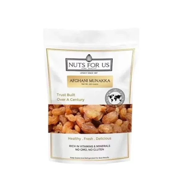 Nuts For Us Afghani Munakka 250g available on Herbkart