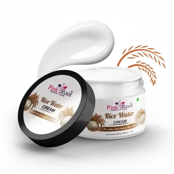 Pink Root Rice Water Face & Body Cream 100gm available on Herbkart