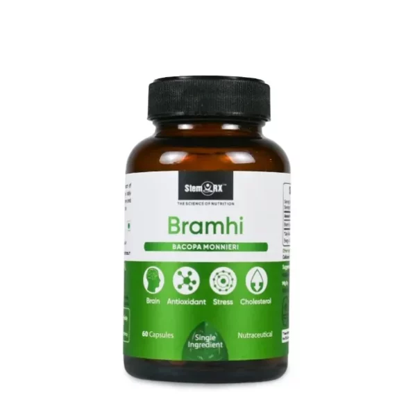 StemRx Biosciences Bramhi - Bacopa Monnieri, 500mg, 60 Veg Capsules available on Herbkart