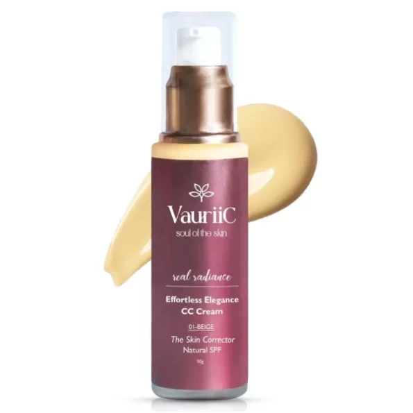 VauriiC Effortless Elegance CC Cream 50gm, 01-BEIGE available on Herbkart