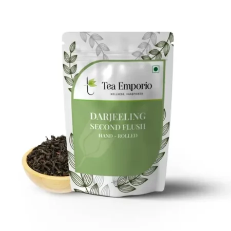 Surajmukhi Tea Darjeeling Second Flush Hand Rolled Tea_ 100g | 100% Natural Loose Leaf Black Tea | Refreshing and Loaded with Antioxidants for Optimal Health