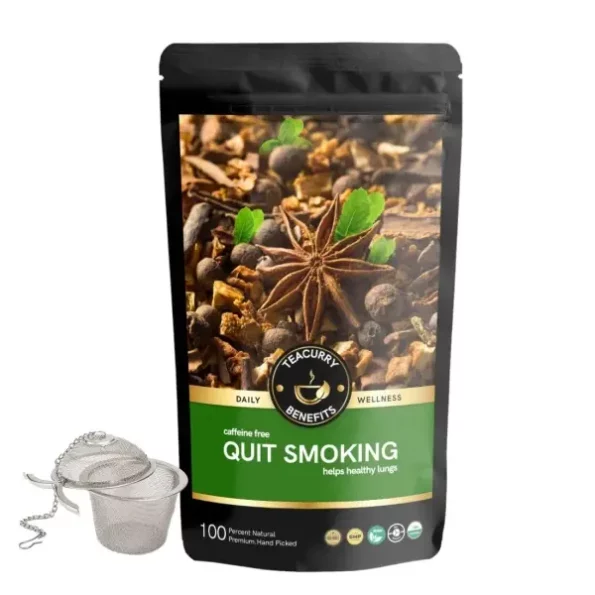 Teacurry Anti-Smoking Tea - (1 Month Pack, 100 grams Loose) available on Herbkart