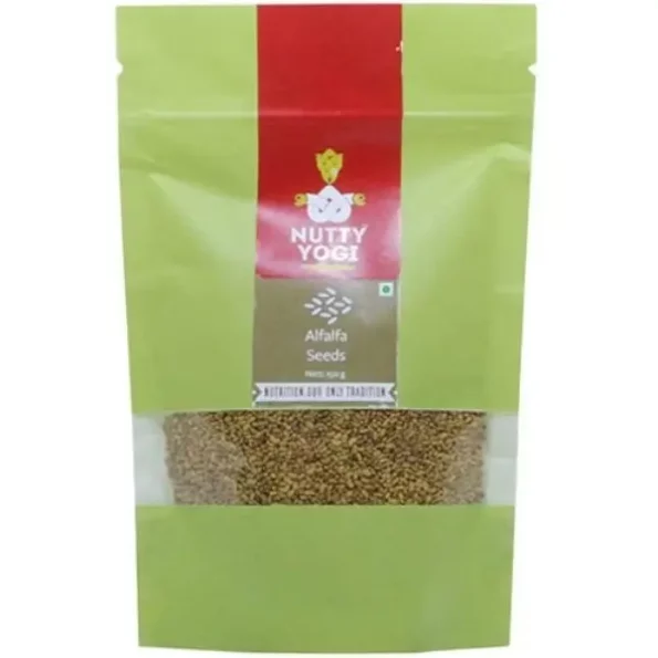 Nutty Yogi Alfalfa Seeds, 150g available on Herbkart