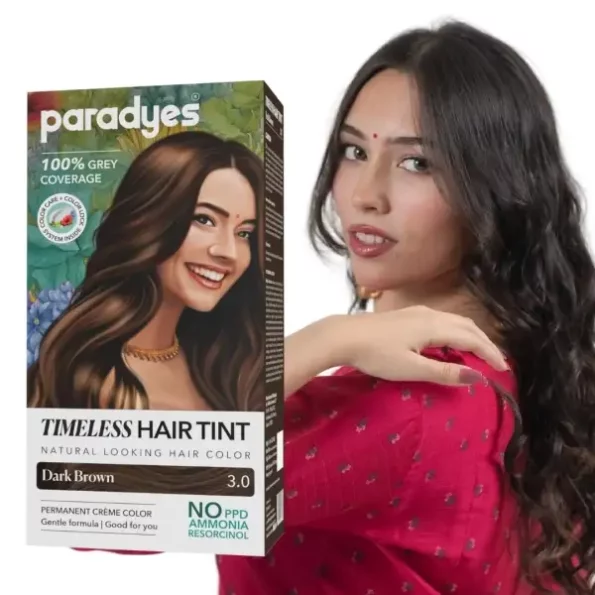 Paradyes Mini Dark Brown Timeless Hair Tint, Permanent CrÃ¨me Hair Color for Hair & Beard, 3.0 Dark Brown, 60 GRAM, Herbkart8t761PbyfpoiSL.webp, Herbkart8t761PbyfpoiSL