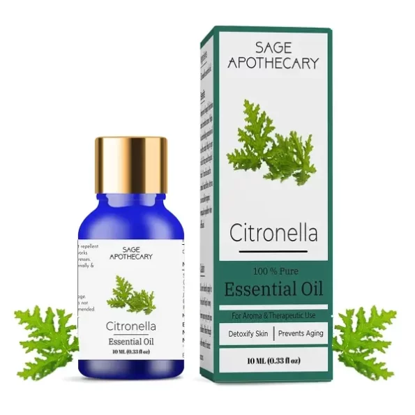 Sage Apothecary Citronella Essential Oil, 10 ML available on Herbkart