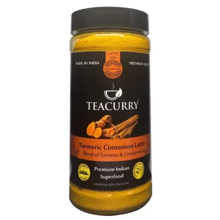 TEACURRY Cinnamon Turmeric Latte Mix - 150 Gms of Golden Milk Powder | Turmeric Latte Car Tea for weight loss | Immunity Latte | Golden Milk Turmeric