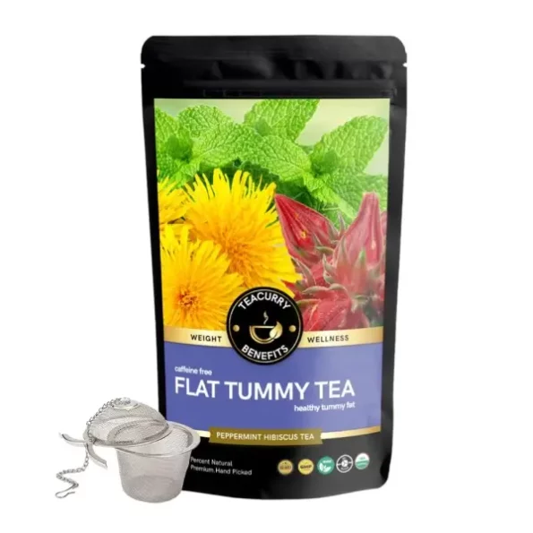 Teacurry Flat Tummy Tea (100 Grams Loose) available on Herbkart