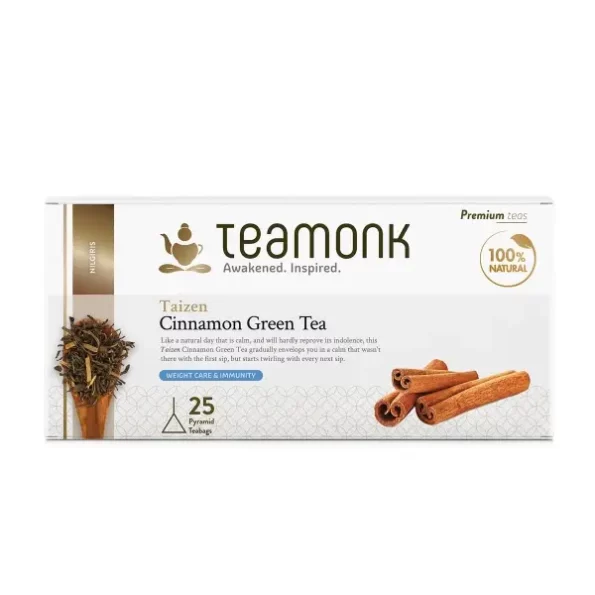 Teamonk Nilgiri Taizen Cinnamon Green Tea (25 Teabags), Herbkart8t781E2xJsKoYL.webp,