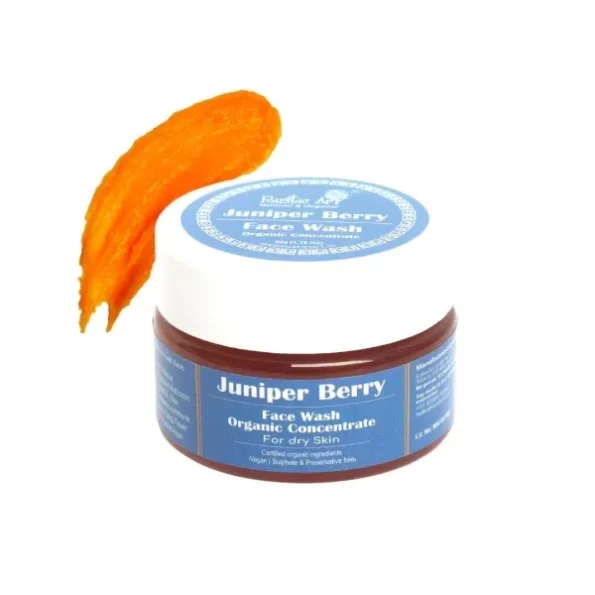 Rustic Art Organic Juniper Berry Face Wash Concentrate, 50 Gm available on Herbkart