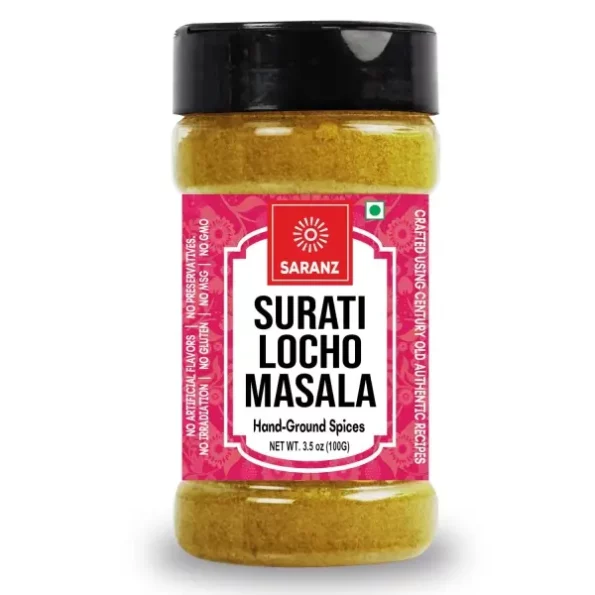 Saranz Surati Locho Masala - 100 Grams Bottle available on Herbkart