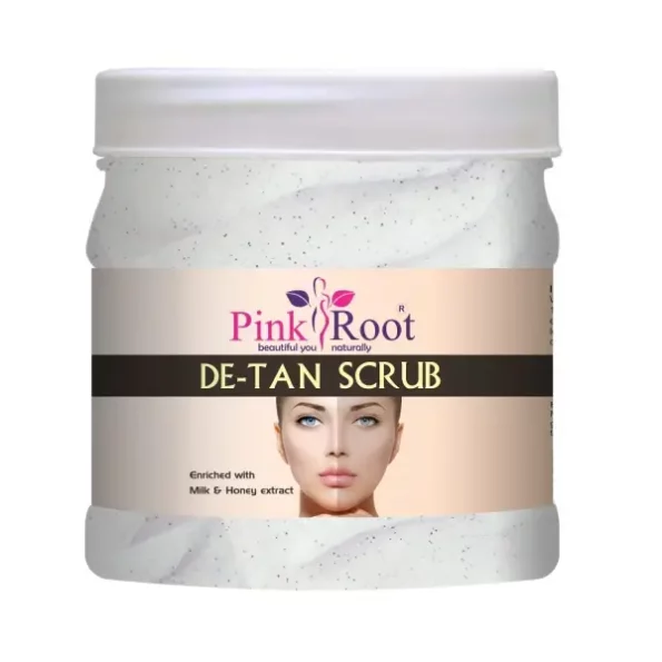 Pink Root DE-TAN Scrub Enriched with Milk & Honey extract 500gm, Herbkart8t761kf9Nl5boL.webp, Herbkart8t761kf9Nl5boL