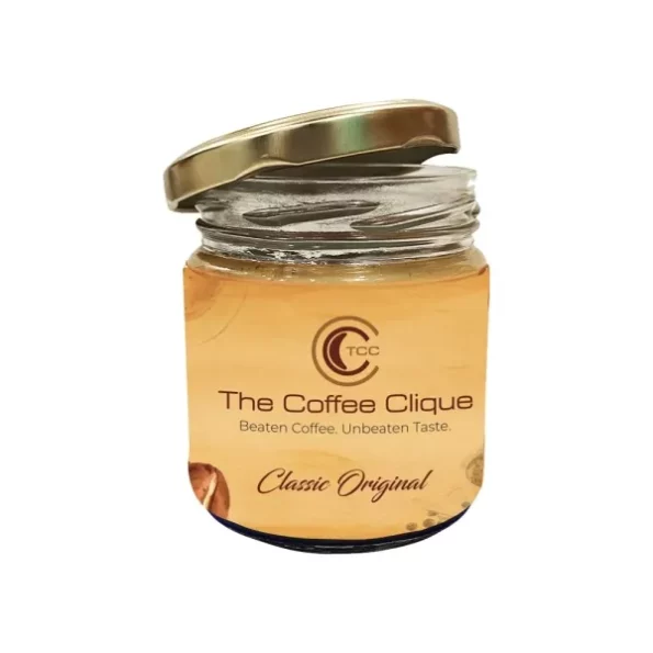 The Coffee Clique, Classic Original, Instant Coffee, Unflavoured Beaten Coffee, 160 Grams available on Herbkart