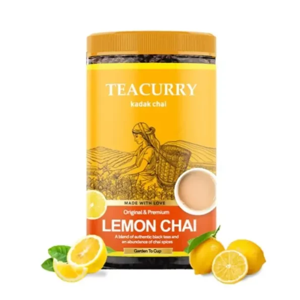 Teacurry Lemon Chai (100 Grams, 50 Cups) available on Herbkart