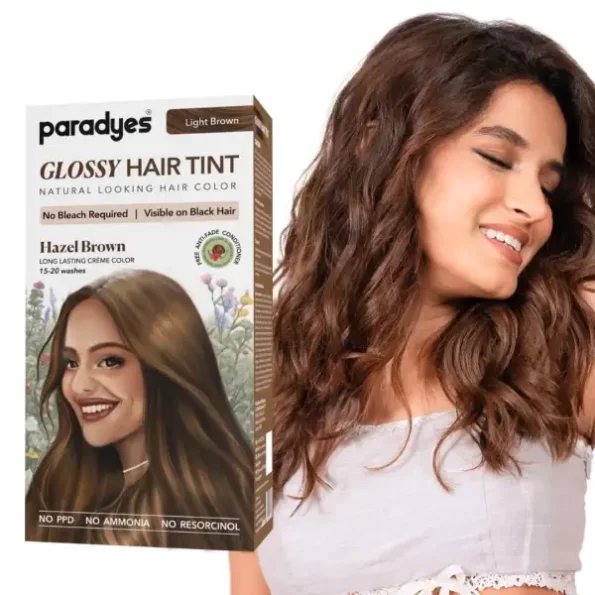 Paradyes No Bleach Hazel Brown Glossy Hair Tint, 5 Light Brown, Herbkart8t771lS2E4xqML.webp,