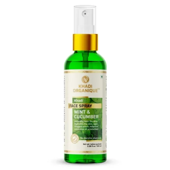 Khadi Organique Mint & Cucumber Herbal Face Freshner (100ml) available on Herbkart