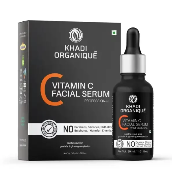 Khadi Organique Vitamin C Face Serum For Glowing Skin - 30ML, Herbkart8t781QG0vV7aFL.webp, Herbkart8t781QG0vV7aFL