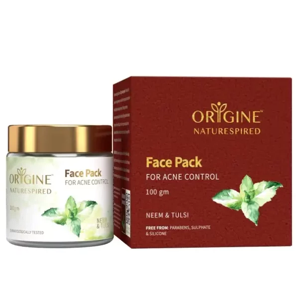 Origine Naturespired Face Pack with Neem, Multani Mitti & Tulsi, 100 gm available on Herbkart