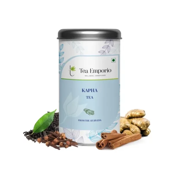 Tea Emporio KAPHA Green Tea Loose Leaf - 50g Tin available on Herbkart