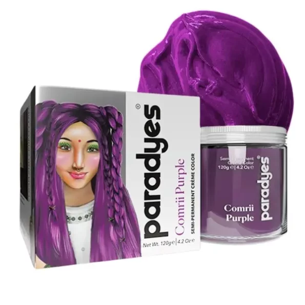 Paradyes Top-up Semi-permanent Comrii Purple DIY Conditioner Based Hair Colour, 120 gm, Herbkart8t761oIgyuFf5L.webp, Herbkart8t761oIgyuFf5L