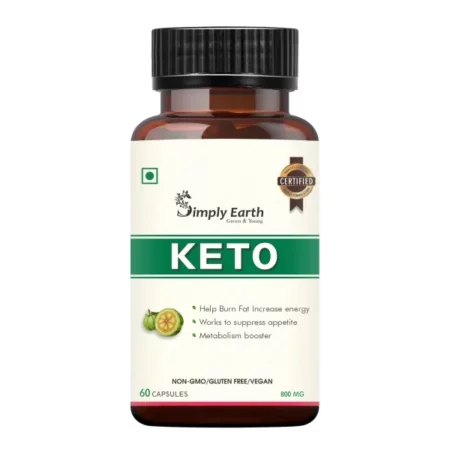 Simply Earth Natural Keto Weight Management Supplement, Belly Fat Burner for Men and Women (Green Coffee + Green Tea + Garcinia Cambogia) - 60 capsules