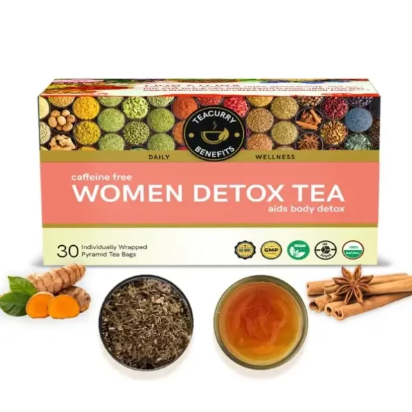 Teacurry Women Teatox Tea (1 Month Pack, 30 Tea Bags) available on Herbkart