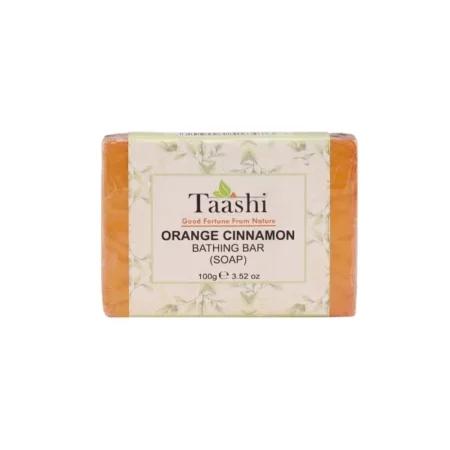 Taashi Orange Cinnamon Bathing Bar(Soap) for younger looking skin