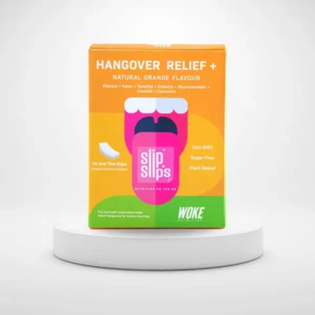 Woke Nutrition Hangover Relief+ 30 Oral Melting Strips Prevents Hangover, Boost Hydration, Supports Liver Health | Anti Hangover Remedy With Ayurvedic Formulated & Clinically Proven For Men & Women
