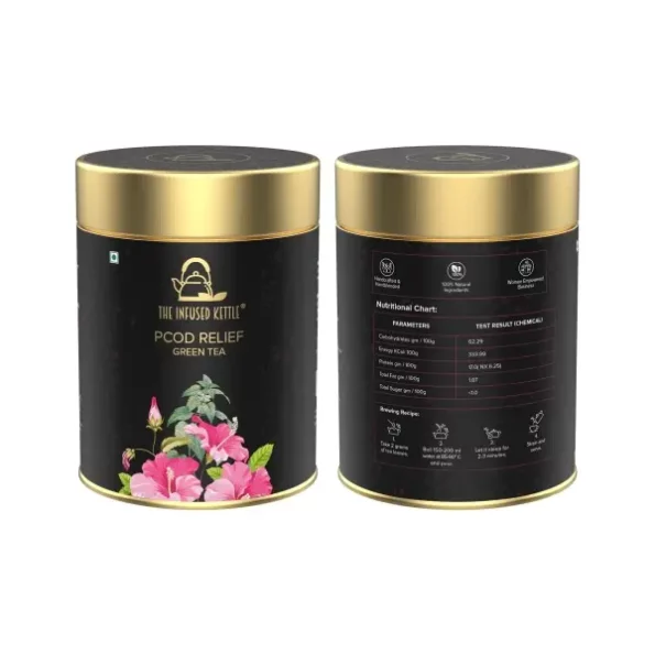 The Infused Kettle Premium PCOD Relief Green Tea - 50gm, Herbkart8t771M6ojhBXcL.webp, Herbkart8t771M6ojhBXcL