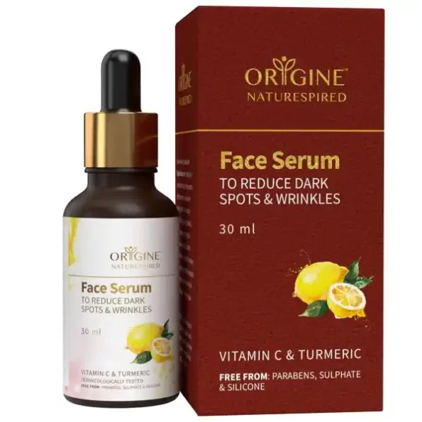 Origine Naturespired Vitamin C Face Serum With Lemon, Turmeric, And Aloe Vera, 30ml available on Herbkart