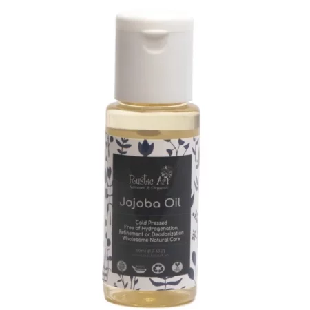 Rustic Art Jojoba Oil | Organic & Coldpressed | For Skin, Hair & Nails | 50 ml