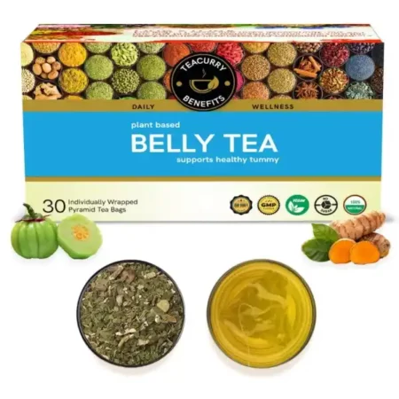 TEACURRY Belly Tea (30 Tea Bags - 1 Month Pack)- Tummy Tea to Lose from Around your Belly - For Men and Women