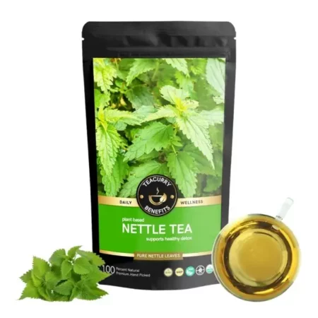 TEACURRY Nettle Tea Bags-10 Assam Tea Bags|Helps With Blood Sugar, Blood Purify, And Kidney Detox|Stinging Nettle|100% Natural|Nettle Tea Leaf Organic,50 Grams