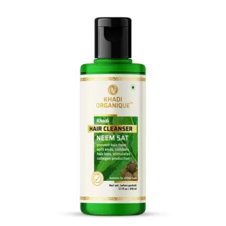 Khadi Organique Neem Sat Hair Cleanser (Shampoo) 210 Ml Pack Of 1