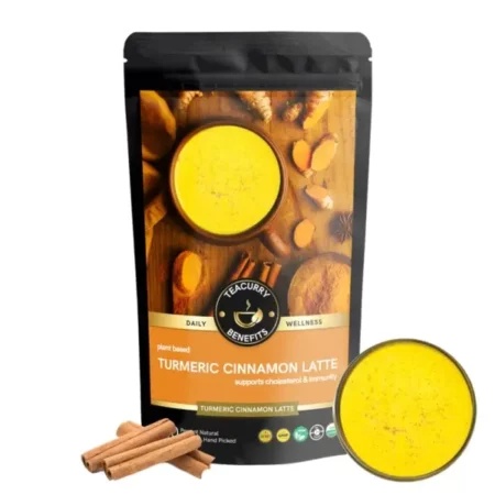 TEACURRY Cinnamon Turmeric Latte Mix - 50 Gms of Golden Milk Powder | Turmeric Latte Car Tea for weight loss | Immunity Latte | Golden Milk Turmeric (100 Gms Loose Tea)