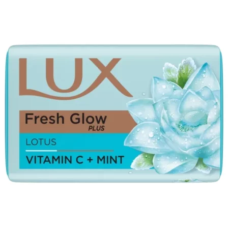 LUX Fresh Glow Plus Lotus Vitamin C+ Mint Soap Bar, 150 g