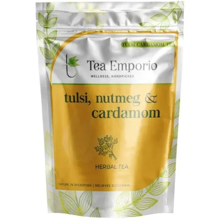 Surajmukhi Tea Tulsi Cardamom HERBAL Tea - 100g | Reduces Cough & Cold| Improves Blood Circulation