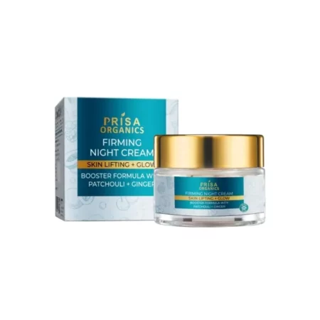 Prisa Organics Firming Night Cream | Infused with Aloe Vera, Patchauli & Rosemary | For Glowing and Lifting skin (50ml)