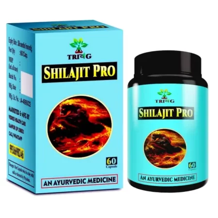 Trivang by Vedrisi Shilajit Pro Capsule with Safed Musli & Ashwagandha, Kaunch beej Extract - 60 Capsules