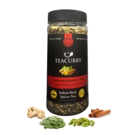 TEACURRY Immunity Booster Tea - 150 grams of Immunity Tea | Cardamom, Cloves, Ginger, Bay Leaf, Cinnamon, Black Tea | Immunity Booster Tea Kadha