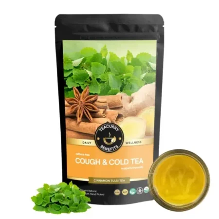 TEACURRY Cough and Cold Tea (1 Month Pack, 100 Grams Loose) - Helps with Sore Throat, Congestion & Runny Nose - Powder for Cough and Cold